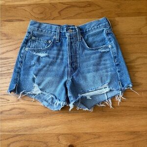Edwin Cai Cut Off Distressed Women's Shorts - Size 25